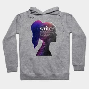 Writer: A World Trapped in a Person Hoodie